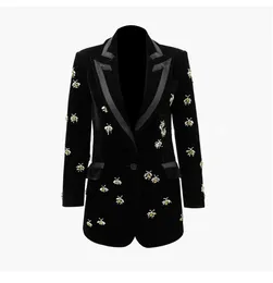 504 XXXL 2019 Sommer Marke Gleichen Stil Mantel Langarm V-ausschnitt Taste Solide Blazer Luxus Frauen Kleidung SANMUSEN