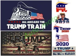 Gratis frakt 18 typer Nya stilar Donald Trump 2020 klistermärken Train Sticker Keep Make America Great Decal för bilstyling fordon Paster