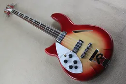Factory Custom Left Hand Electric Bass Gitara z 4 strunami, biała pickguard, Rosewood Fretboard, sprzęt chromowany, oferta dostosowany