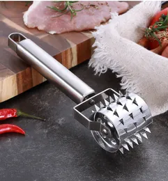 Kitchen artifact stainless steel meat hammer steak hammer rolling tender hole punch household gadgets Tools