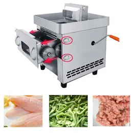 máquina de 850W desktop elétrica manual de dupla utilização de carne Cortador de máquina Pull-out Lâmina Shred Slicer cortar máquina comercial Meat Slicer