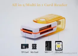 Mini All in One TF/SD/MS/M2 карта карты карты Micro SD Reader USB 2.0
