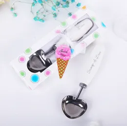 Ice Cream Spoons in Gift Box Wedding Gift Stainless Steel Ice Cream Spoon with Ceramic Handle Party Favors