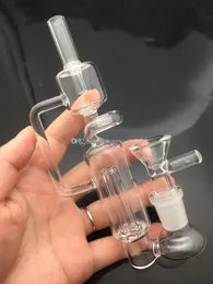 14 milímetros Mini água tubulação sem corte mini-barato plataforma de petróleo protable reciclagem de vidro bong com bacia do tabaco