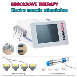 Bärbar EMS Shock Wave PhysioTherapy Machine för kroppsmärtor Relief / ESWT Akustisk Radial Shockwave Therapy Machine Ed Behandling