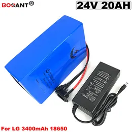 24 V 20AH Elektrikli bisiklet Lityum pil için Orijinal LG 18650 E-bisiklet Li-Ion pil Bafang BBSHD için 24 V 500 W Motor + 2A Şarj