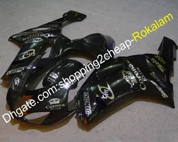 ZX6R 636 Black Motocykl Motocykl Kit dla Kawasaki 2007 2007 ZX-6R 636 6R 07 08 ZX 6R ABS Owalnia (formowanie wtryskowe)