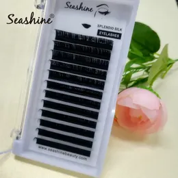 Sjötine Lyxig Ögonfransar Förlängning Silke Fiber Individuella ögonfransar Alla Storlek Falska Ögonfransar Klassiska Naturliga Look Lashes Extension Supply