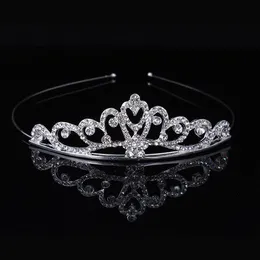 Dziewczęce sztuki Girls Crystal tiara crown dhinestone head sztuki zespoły weselne biżuteria do włosów