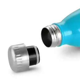 Zanmini Double Wall Insulated 500ML/750ML Outdoor Sports Stainless Steel  Drink Water Cup Beer Cola Thermos termos Collapsible Y200107