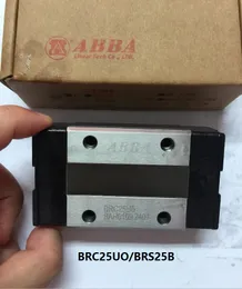 4 pçs / lote Original Taiwan ABBA BRC25UO BRS25B Slider Bloco Estreito Linear Rail Guia Rolamento para Router CNC Impressora Laser Máquina 3D