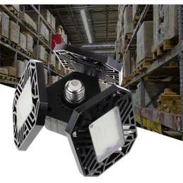ガレージライト60W LEDのガレージの天井灯の据え付け品ショップライト調節可能なマルチポジションパネルE26 / E27 85-265V白色光