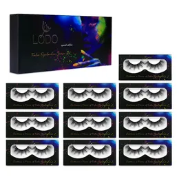 3D Cílios Falsos Mão Feito 3D Faux Faux Mink Lashes Luxo Tira Completa Lashes Extensão Longo Espesso Cílios Falsos Cilios