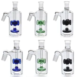 Acessório de fumaça de coletor de cinza de vidro com três cores 14.4mm 18.8mm articulação cílios de água de ashcatcher