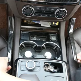 Strici di rivestimento per tazza d'acqua con console per lo styling per auto per Mercedes Benz GLE W166 ML GL GLS X166 2013-2019 Interno ABS