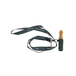 Nyast Färgglada Lanyard Resin Silikon Tips Munstycke Hållare Munn Portabel Innovativ design för Hookah Shisha Rökning Hantera DHL Gratis