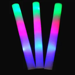Concert fluorescent stick Wholesale custom make electronic led colorful luminescent sponge rod foam fluorescent rod Silver rod