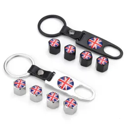 Universal Car Tire Valve Caps Auto Wheel Bolt & Nut Air Stems Dust Cover with Keychain Emblem Auto Styling for BMW Benz Audi VW Honda