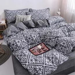 Ny Designer Bed Conterers Sets Luxury 4pcs Hem Sängkläder Ställ Jacquard Duvet Bed Sheet Twin Single Queen King Size Bed Sets Sängkläder