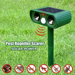 Dog Cat Solar Powered Ultrasonic Repeller animal Chaser Outdoor Use Garden Repelente Fox sónico Dissuasão Scarer Repelente