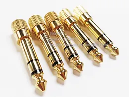 Złącza audio, Copper Advanced 1/4 "6.35mm Stereo Male do 3.5mm Samica Wtyczka Adapter / 10szt