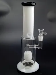 White Matrix Birdcage Perc Percolator Glas Wasserpfeifen Bong Hookahs Black Heady Oil Dab Rig für Rauchzubehör