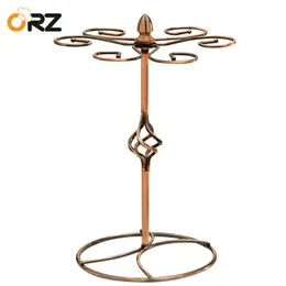 ORZ Wine Glass Rack Kitchen Bar Cup Hanging Holder Metal Goblet Display Stand Drinking Glasses Stemware Rack Bar Accessories