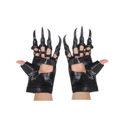 Skräckdräkt Halloween Props Black Claw Gloves Carnival Scary Cosplay Party Dragon Claw Decoration Novelty Funny Toys