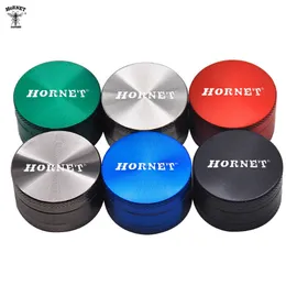 Hornet Mini Style Zinc Alloy Tobacco Herb Grinder 40mm 3 Piece Metal Hard Smoking Herb Grinders Rökrör Tillbehör