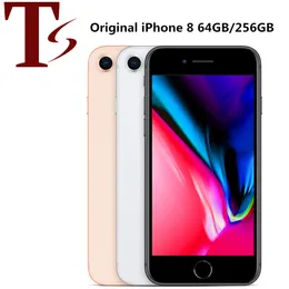 Original Apple iPhone 8 phones 4.7 inch Fingerprint iOS A11 Hexa Core 2GB RAM 64/256GB ROM Unlocked 4G LTE Refurbished Smart Phone 1pc DHL