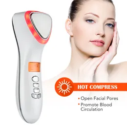 Ultrasonic Cryotherapy LED Hot Cold Hammer Facial Lifting Vibration Massager Face Body Spa Import Export Beauty Salon Machine