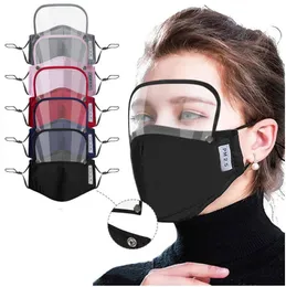 2 in 1 Mask Removable Eye Shield Mask Adult Valve Face Masks Kids Valve Full Face Oil Protective Mask with 2pcs Filter Pad CCA12326