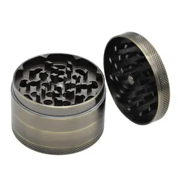 HoneyPuff 60mm 4 lager Zinc Alloy Herb Grinder med skarp diamant tänder tobaks kvarn krydda kross hand vev