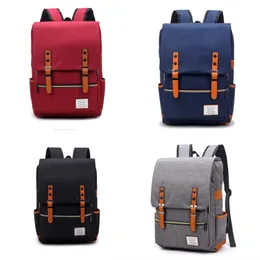 Men Outdoor Shoulders Backpack Travel Computer Backpacks Portable One Shoulder Oxford Bag Schoolbag Retro Polyester Hot Sale 31yz B