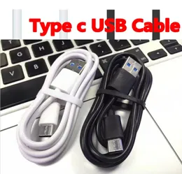 1m de 3 pés preto branco tipo C Data USB Cabo Micro 5pin Cabos para Samsung S4 S6 S7 Edge S8 S9 HTC