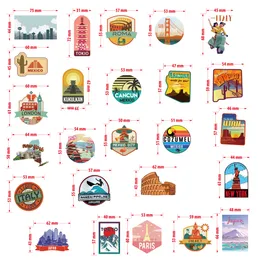 Fedex Shipping Wholesale 50pcs/pack Famous Tourism City Stickers Car Luggage Helmet Laptop Skateboard Guitar Helmet Decal Kids Toys