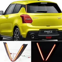 2PCS Car LED reflector Rear Fog Lamp Pillar Light Brake Light Decoration For Suzuki Swift 2017 2018 2019 2020 2021 2022 2023