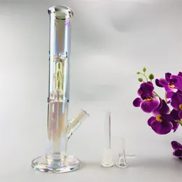 12.4Inch Glass Water Bongs Hookahs Design unique Green Inline Perc HOT Color 18mm Joint pour fumer Accessoires