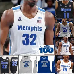 College Basketball bär 2020Memphis NCAA Basketball Custom Eventuellt namnnummer Jersey Derrick Rose Precious Achiuwa James Wiseman Evin Olds Jayden Hardaway