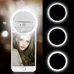 USB Ladung Led Selfie Ring Licht Handy Objektiv LED Selfie Lampe Ring für iPhone für Samsung Xiaomi Telefon Selfie licht