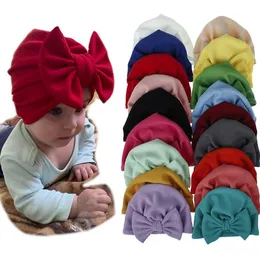 Big Bow Baby Hat 18 Kolory Europejski I Amerykański Nowy Kapelusz Kapelusz Dziecko 0-2 lata Baby Headscarf Hat Wy 14332