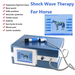 Effektiv fysisk smärtbehandling System Akustisk chockvåg Extracorporeal Shockwave Machine för hästbehandling