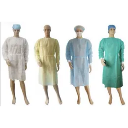 Non-woven Protective Clothing Disposable Isolation Gowns Clothing Suits Anti Dust Outdoor Protective Clothing Disposable Raincoat RRA3380