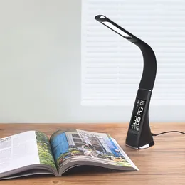 Hot selling hot U2 LED eye protection table lamp USB plug-in perpetual calendar night light creative leather desk lamp 321