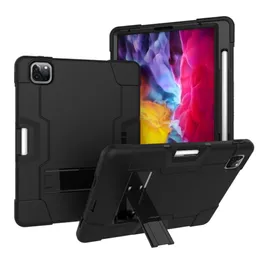 Heavy Duty Shockproof Trwała Chropowata ochrona Drop Ochrona Ochronna Case Kickstand dla iPada Pro 11 cali 2018 2020 / Ipad Pro 12,9 cala 2018 2020