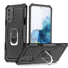 For Samsung s20 Note 20 s10 plus For iphone 11 Hybrid Shockproof Armor Stand phone case For iPhone 12 case Ring Magnetic Car Holder Cover