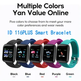 Colorful Screen 116Plus Smart Band Bracelet Fitness Tracker Pedometer Heart Rate Blood Pressure Health Monitor 116 Plus Smart Wristband