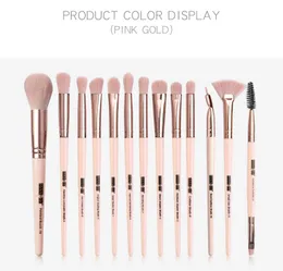 Maange 13 st / lot makeupborstar uppsättning för fundamentpulver Blush Ögonskugga Concealer Lip Eye Make Up Brush Beauty Tools