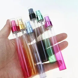 10ml Gradient Färger Refillerbara Sprayer Flaskor Mini Glass Atomizer Tomma Parfymflaska Provbehållare