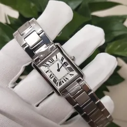 Mode damer Orologi di Alta Qualità 27 mm W5200013 Quadrante Bianco Asien VK Quarzo Bracciale i Acciaio Inossidabile Cronografo Orologio